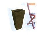 Ver imagem 4 de Kit 3 Vaso Planta 60x30 Trapézio Parede Polietileno BGPLASTICOS V17 CINZA CIMENTO 004