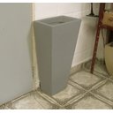 Ver imagem 7 de Kit 3 Vaso Planta 60x30 Trapézio Parede Polietileno BGPLASTICOS V17 CINZA CIMENTO 004