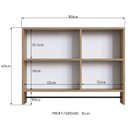 Ver imagem 3 de Armario para Banheiro 01 Porta com Espelho 80cm Mel Proddy