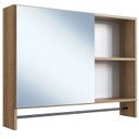 Ver imagem 1 de Armario para Banheiro 01 Porta com Espelho 80cm Mel Proddy