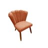 Poltrona Cadeira Pétala Penteadeira - Dritex:suede Terracota - 5