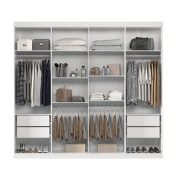 Guarda Roupa 8 Pt e 4 Gv Master New Santos Andirá Branco - 3