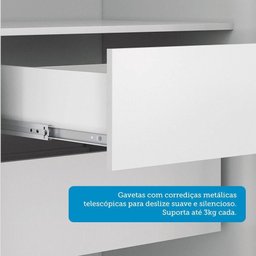 Guarda Roupa 8 Pt e 4 Gv Master New Santos Andirá Branco - 6