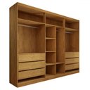 Ver imagem 4 de Guarda-roupa Casal Madalena 6 Portas 6 Gavetas 100% Mdf - Panorama Móveis