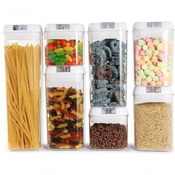 Kit Potes Herméticos Acrílico Multiuso - 7 Peças - 1