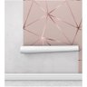 Papel de Parede Geométrico Rose Gloss para Quarto e Sala 15m - 2