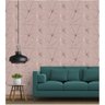 Papel de Parede Geométrico Rose Gloss para Quarto e Sala 15m - 4