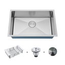 Ver imagem 1 de Kit Cuba Gourmet 65x40 e Válvula e Escorredor e Tampa Arell