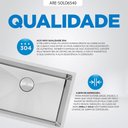 Ver imagem 7 de Kit Cuba Gourmet 65x40 e Válvula e Escorredor e Tampa Arell