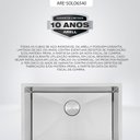 Ver imagem 2 de Kit Cuba Gourmet 65x40 e Válvula e Escorredor e Tampa Arell