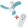 VENTILADOR DE TETO NEW LED COLORS AZUL VENTI DELTA + CONTROLE REMOTO BT-600 - 1