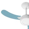 VENTILADOR DE TETO NEW LED COLORS AZUL VENTI DELTA + CONTROLE REMOTO BT-600 - 4