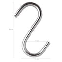 Ver imagem 7 de Suporte Barra 40cm Aço Inox e 12 Ganchos em Aço Cromado