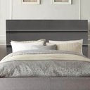 Ver imagem 1 de Cabeceira Estofada Cama Box Queen 160cm Argentina Corino Cinza Escuro- Mabe Magazine