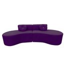 Ver imagem 6 de Sofá Modular Orgânico Monterrey 260cm + Puff Veludo Roxo
