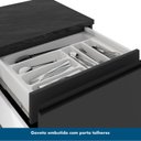 Ver imagem 4 de Balcão 120cm 2 Gavetas com Porta e Tampo Etna Poliman Móveis