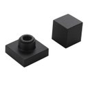 Ver imagem 2 de Acabamento para Registro Quadrado Zinco Preto Luxo 5X5cm