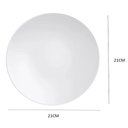 Ver imagem 3 de Kit 4 Pratos de Sobremesa Porcelana Branco 21cm Tramontina Sophia Redondo Mesa Posta