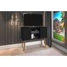 Rack / Mesinha / Estante para Tv com Pés Palito Viena: Preto - 3