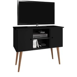 Rack / Mesinha / Estante para Tv com Pés Palito Viena: Preto - 1