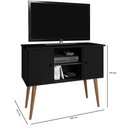 Ver imagem 2 de Rack / Mesinha / Estante para Tv com Pés Palito Viena: Preto