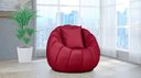 Ver imagem 2 de Kit Poltrona c/ Puff + Almofada Concha Veludo Vermelho