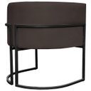Ver imagem 5 de Poltrona Decorativa para Recepção Luna Suede Base de Ferro Preto