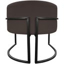 Ver imagem 6 de Poltrona Decorativa para Recepção Luna Suede Base de Ferro Preto