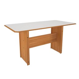 Conjunto de Mesa Indékes Evora Lisboa 150cm com 6 Cadeiras - Freijó/Off White - 3