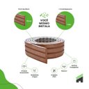 Ver imagem 4 de Painel Ripado Eva Laminado Autocolante 10cm Urban Bronze | Valor do Metro