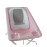 Banheira de Bebe Infantil Aqcua Cores Candy Rosa Galzerano - 3