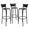 Kit 3 Cadeiras Alta 80cm para Balcão Ilha Bancada Área Gourmet Bar Piscina Banqueta Itagold - 1