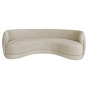 Ver imagem 5 de Sofá Curvo 3 Lugares Sala de Estar Recepção Noruega 180cm Linho - Doce Sonho Móveis Sala de Estar,ha