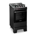 Ver imagem 1 de Fogão Esmaltec Ideal Top 4 Bocas 50l Bivolt Preto Inox Acendimento Automático