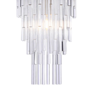 Ver imagem 2 de Pendente Sansa Dourado e Transparente (d)20.5cm (a)55cm 2xe14 80w - Mr007