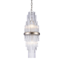 Ver imagem 3 de Pendente Sansa Dourado e Transparente (d)20.5cm (a)55cm 2xe14 80w - Mr007