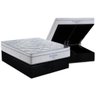 Cama Box Baú King: Colchão Molas Super Ortobom Freedombase Suede Black(186x198) - 1