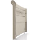 Ver imagem 7 de Cabeceira Cama Box King 195cm Estofada Meora P05 Veludo Bege - Lyam Decor