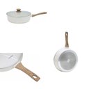 Ver imagem 3 de Frigideira Funda Inducao 28 Cm com Tampa Cor Marmore Mimo