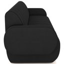 Ver imagem 6 de Sofá 3 Lugares Sala Living Orgânico 188cm Fávara K01 Veludo Preto - Lyam Decor