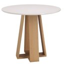 Ver imagem 1 de Mesa de Jantar Estilo Redonda 90cm – Mdf/mdp, Tampo Laqueado – Sonetto