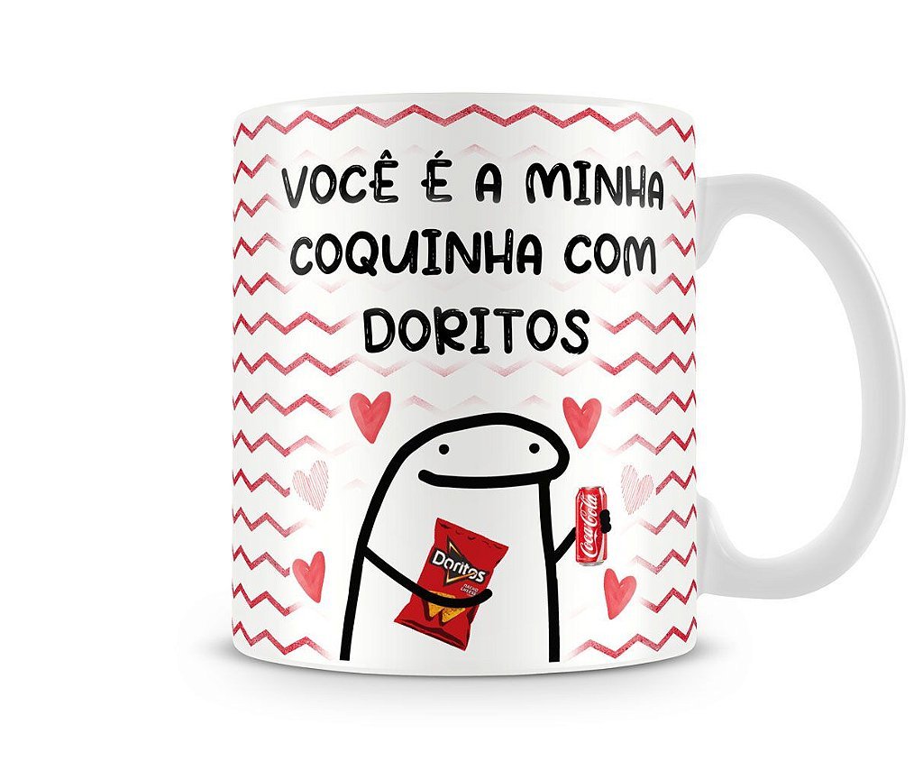 Caneca meme flork te amo do tamanho da dificuldade - Artgeek