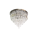 Ver imagem 3 de Lustre Plafon Redondo Orvalho Cristal Retângulos 40 cm
