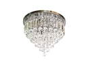 Ver imagem 3 de Lustre Plafon Redondo Orvalho Cristal Retângulos 40 cm