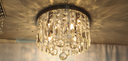 Ver imagem 2 de Lustre Plafon Redondo Orvalho Cristal Retângulos 40 cm