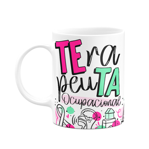 Caneca Profissões - Terapeuta Ocupacional - 325ml Branca -m2