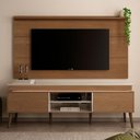 Ver imagem 1 de Rack com Painel para Tv até 60 Polegadas e Led Lumina Cinamomo/off White - Pnr Móveis