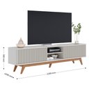 Ver imagem 4 de Rack Bancada Para TV 75 Pol. Martires C05 Off White - Mpozenato