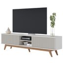 Ver imagem 1 de Rack Bancada Para TV 75 Pol. Martires C05 Off White - Mpozenato