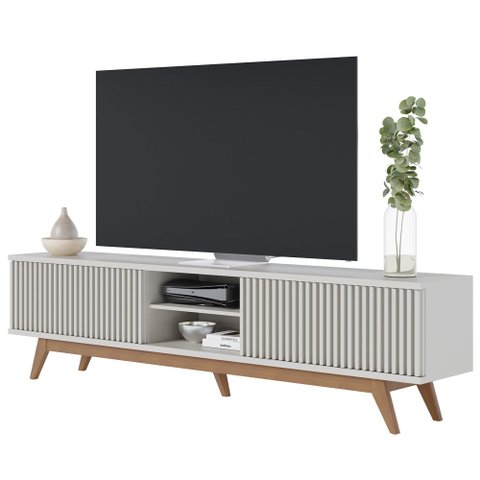 Rack Bancada Para TV 75 Pol. Martires C05 Off White - Mpozenato